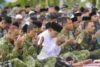 1002160475 Wapang TNI Dampingi Menhan RI Shalat Idul Adha Bersama Prajurit dan Masyarakat di Papua Barat
