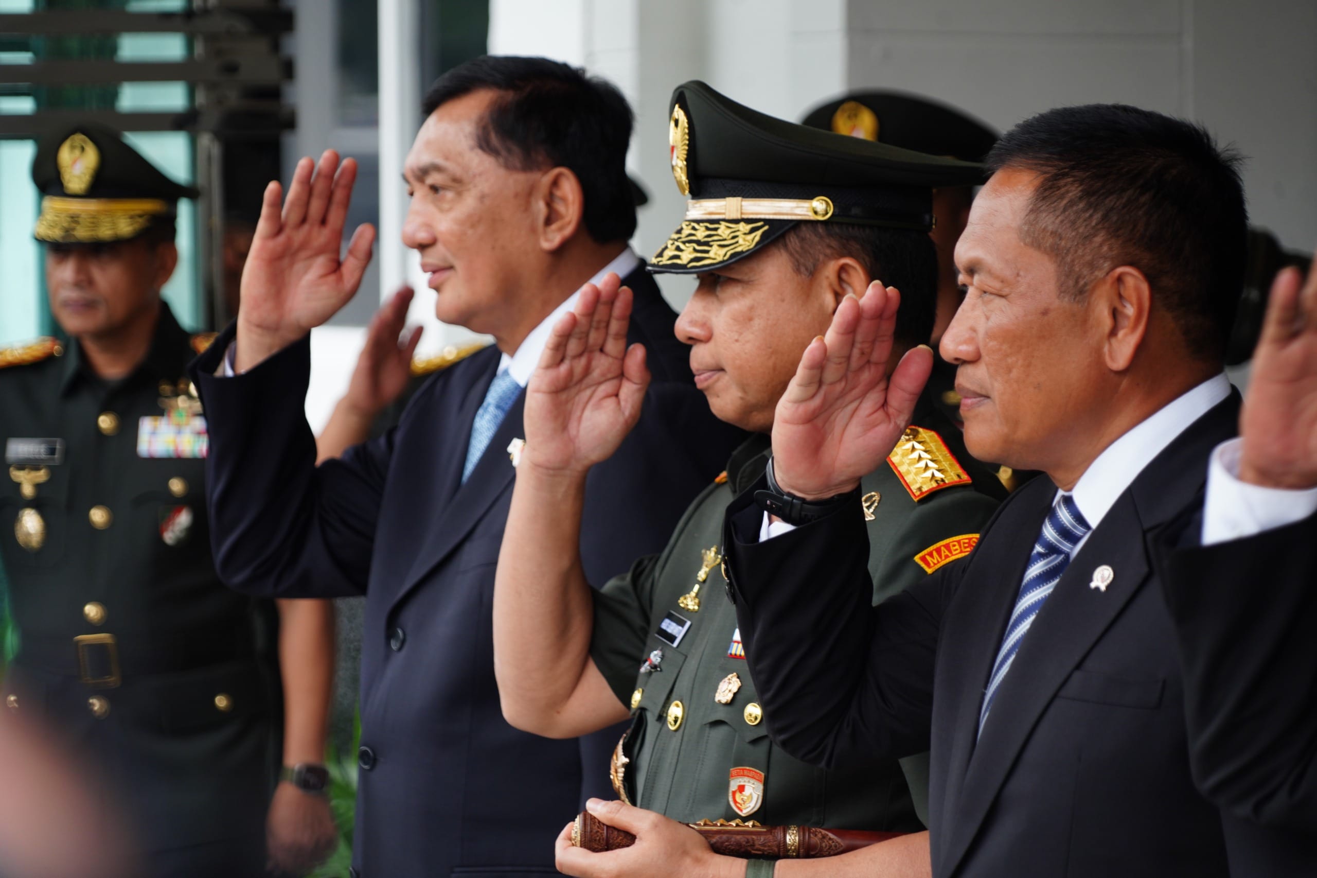 Perkuat Kemitraan Strategis Melalui Pertemuan Bilateral, Panglima TNI Dampingi Menhan RI Terima Kunjungan Menhan Jepang