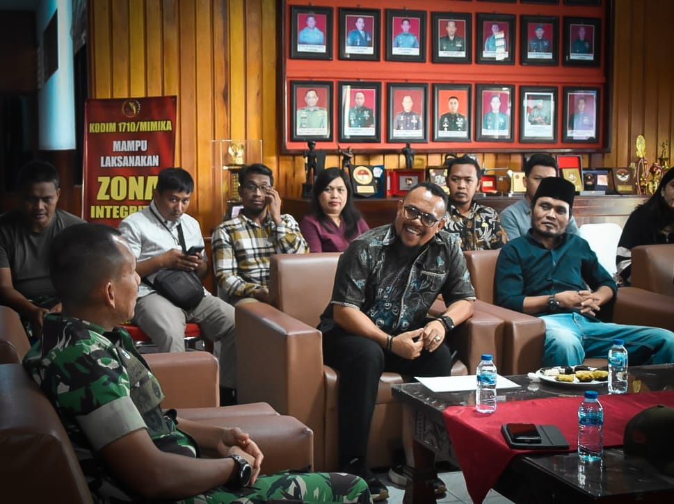 Dandim 1710/Mimika Terima Audiensi Ketua KPU Mimika, Pererat Silaturahmi dan Tingkatkan Sinergitas