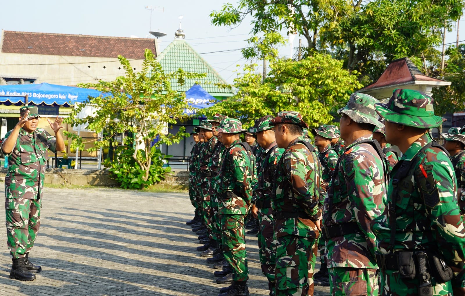 Tingkatkan Kemampuan Prajurit Teritorial, Kodim Bojonegoro Gelar Latnister Proglatsi Sistem Blok Ketahanan Pangan Terpadu