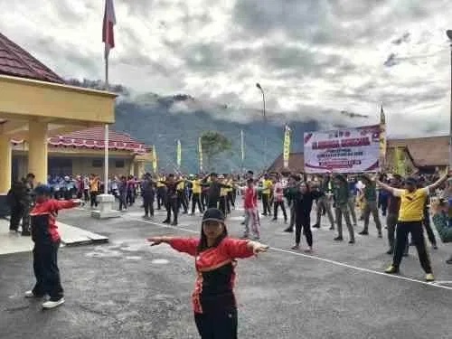 Senam Jumat Sehat Gabungan TNI, Polri dan Pemda Kabupaten Puncak Jaya