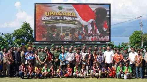 Sepuluh Anggota TPNPB-OPM Kodap IV Sorong Raya Ikrar Setia kepada NKRI di Manokwari