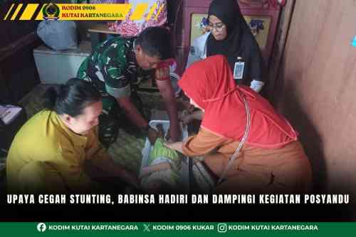 foto website (100) Upaya Cegah Stunting, Babinsa Hadiri dan Dampingi Kegiatan Posyandu