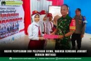 Hadiri Perpisahan dan Pelepasan Siswa, Babinsa Kembang Janggut Berikan Motivasi