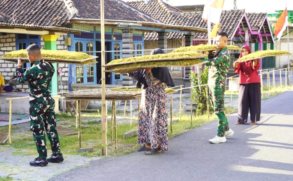 IMG-20260809-WA0002 Kemanunggalan di Atas Widik: Cerita Kehangatan Satgas TMMD 129 Bojonegoro Bantu Olah Tembakau Petani Kesongo