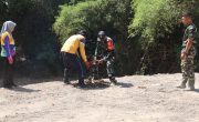 Sinergi Hijau di TMMD 129 Bojonegoro: Babinsa Kesongo dan DLH 'Keroyokan' Buat Lubang Tanam Pohon untuk Jaga Tanggul Sungai