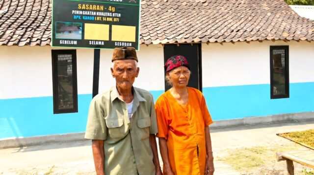 Ucapan Terima Kasih Mbah Kardo! Rumah Reyotnya Kini Jadi Hunian Nyaman Lewat TMMD 129 Bojonegoro
