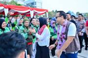 Semarak HUT RI ke-81, Rano Alfath Persembahkan Gebyar Kemerdekaan untuk Sahabat Ojol