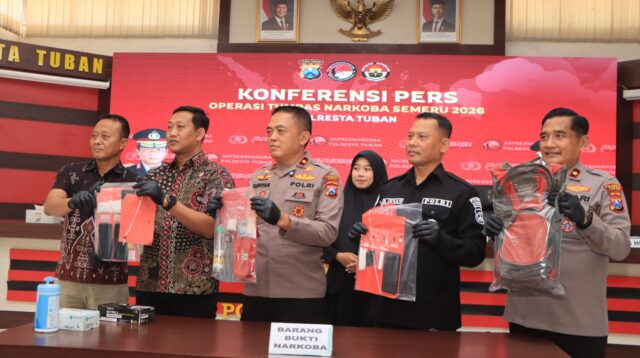 Operasi 12 Hari, Polresta Tuban Lampaui Target Pengungkapan Kasus Narkoba