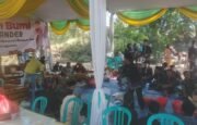 Berbalut Seni Langen Tayub, Danramil Dander Bojonegoro Hadiri Sedekah Bumi di Taman Tirtawana