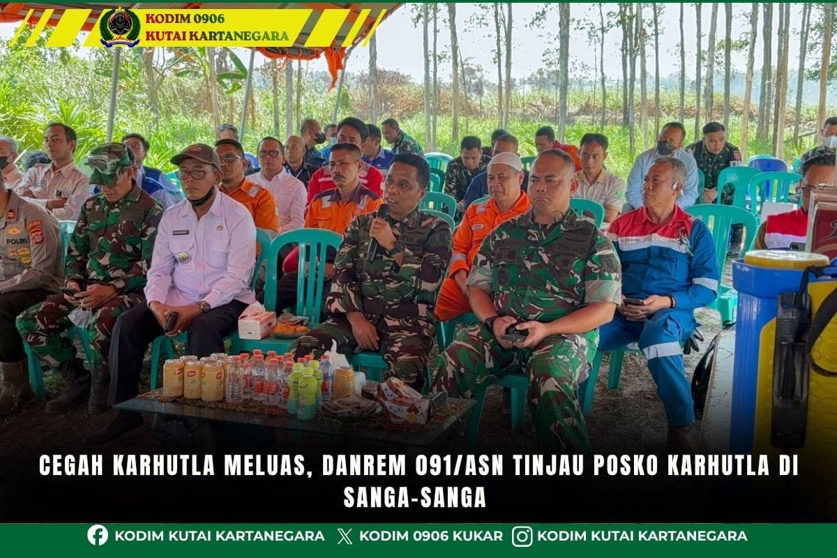 WhatsApp Image 2026-08-26 at 20.04.59 (3) Cegah Karhutla Meluas, Danrem 091/ASN Tinjau Posko Karhutla di Sanga-Sanga