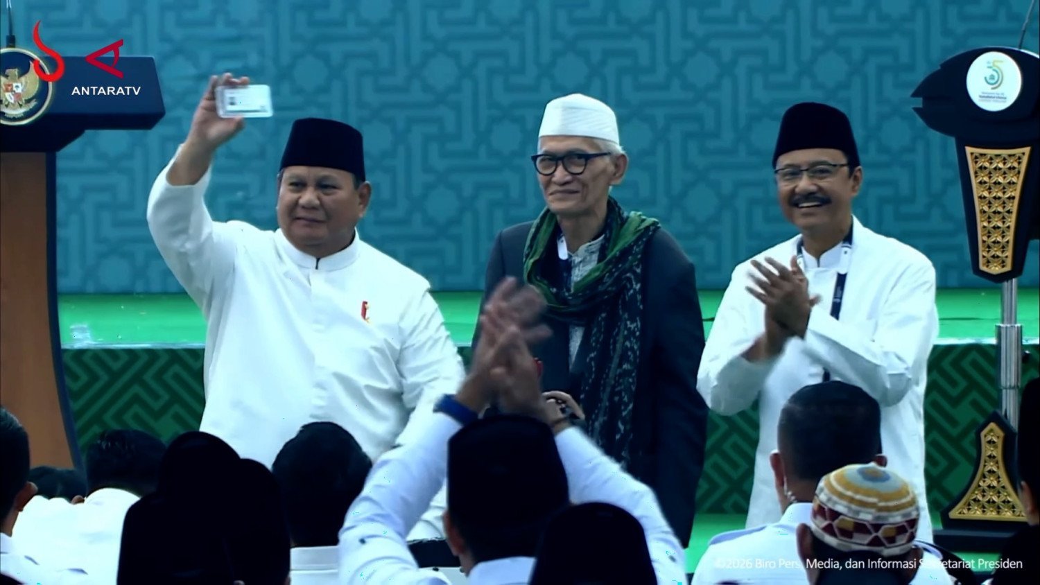 Prabowo Subianto Resmi Menjadi Anggota Nahdlatul Ulama Seumur Hidup