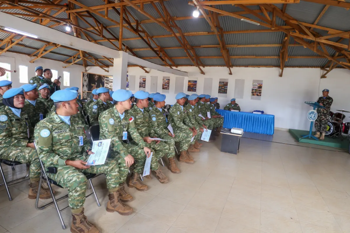 Tingkatkan Kesiapsiagaan Operasional, FIB Gelar Contingent Training Capsule Satgas Kizi TNI Konga Monusco XX-W