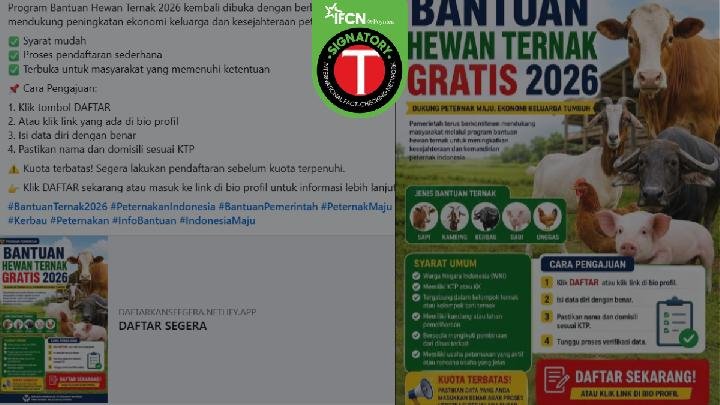 Pendaftaran Program Bantuan Hewan Ternak Gratis 2026: Fakta dan Kebohongan