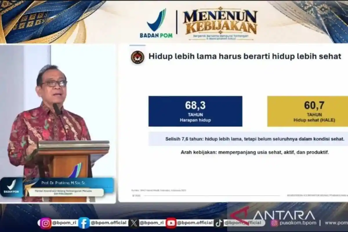 Peran BPOM dalam Meningkatkan Umur Harapan Hidup Sehat di Indonesia