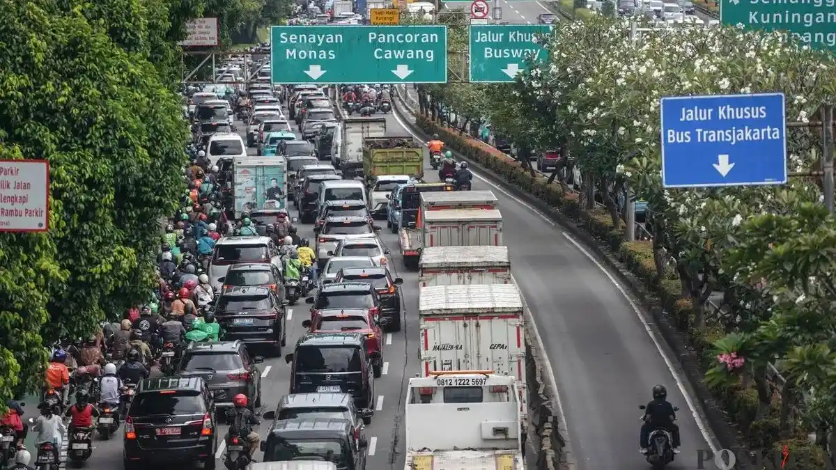 Kondisi Lalu Lintas Jakarta Terkait Potensi Aksi Unjuk Rasa