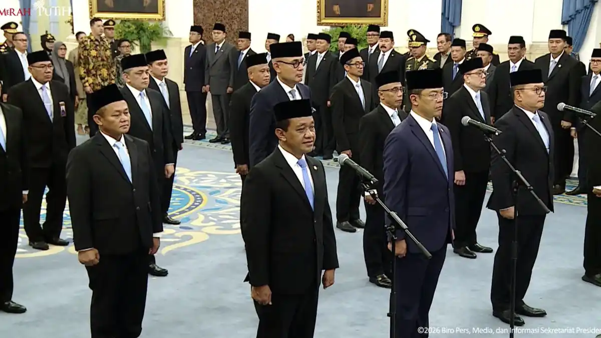 Pelantikan Bahlil Lahadalia sebagai Menteri Koordinator Hilirisasi dan Energi