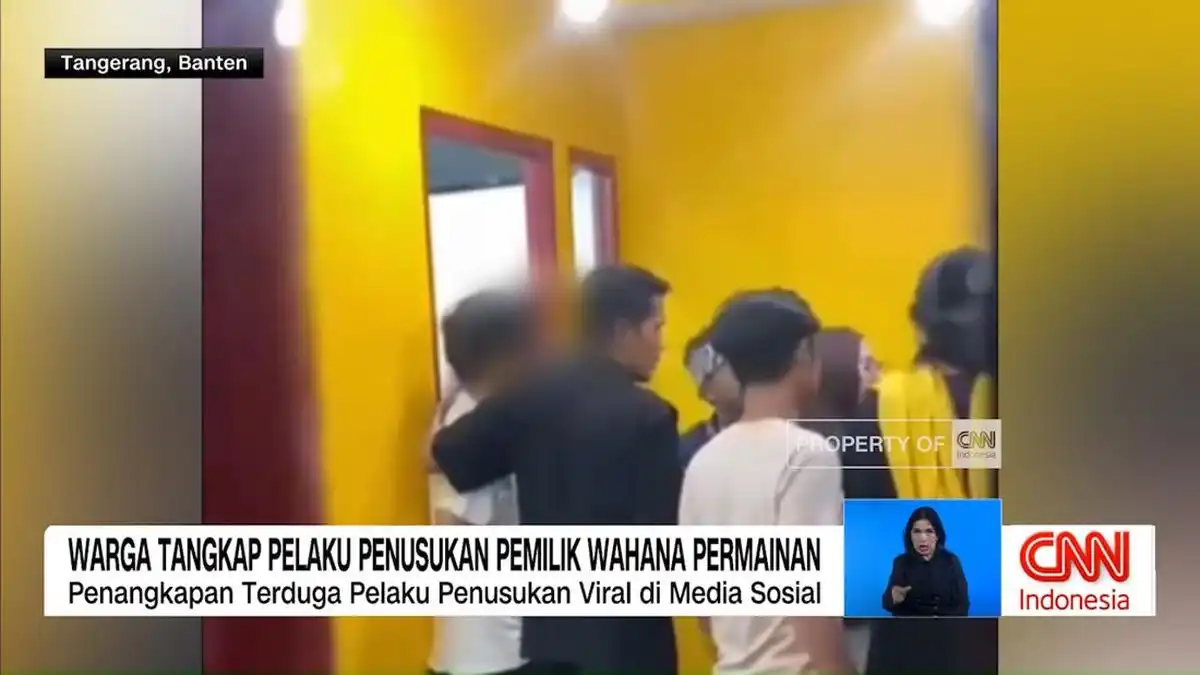 Warga Tangkap Terduga Pelaku Penusukan Pemilik Wahana Permainan di Tangerang