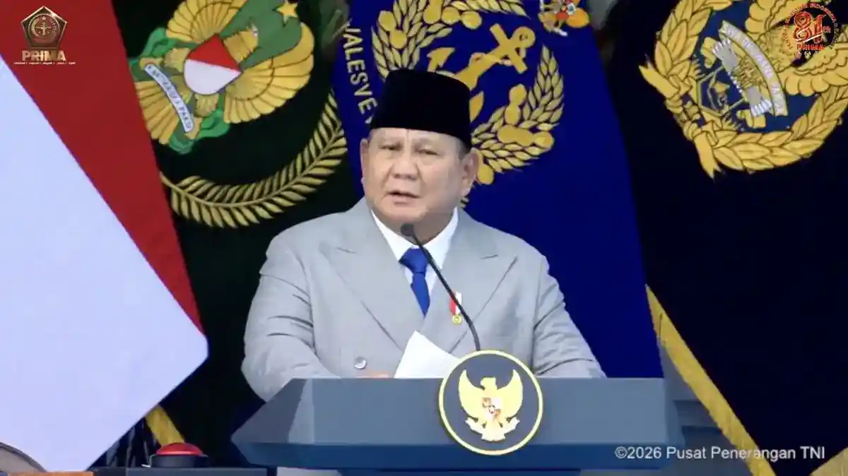 Pesan Prabowo pada HUT Ke-81 TNI: Kekuatan Prajurit Berasal dari Rakyat
