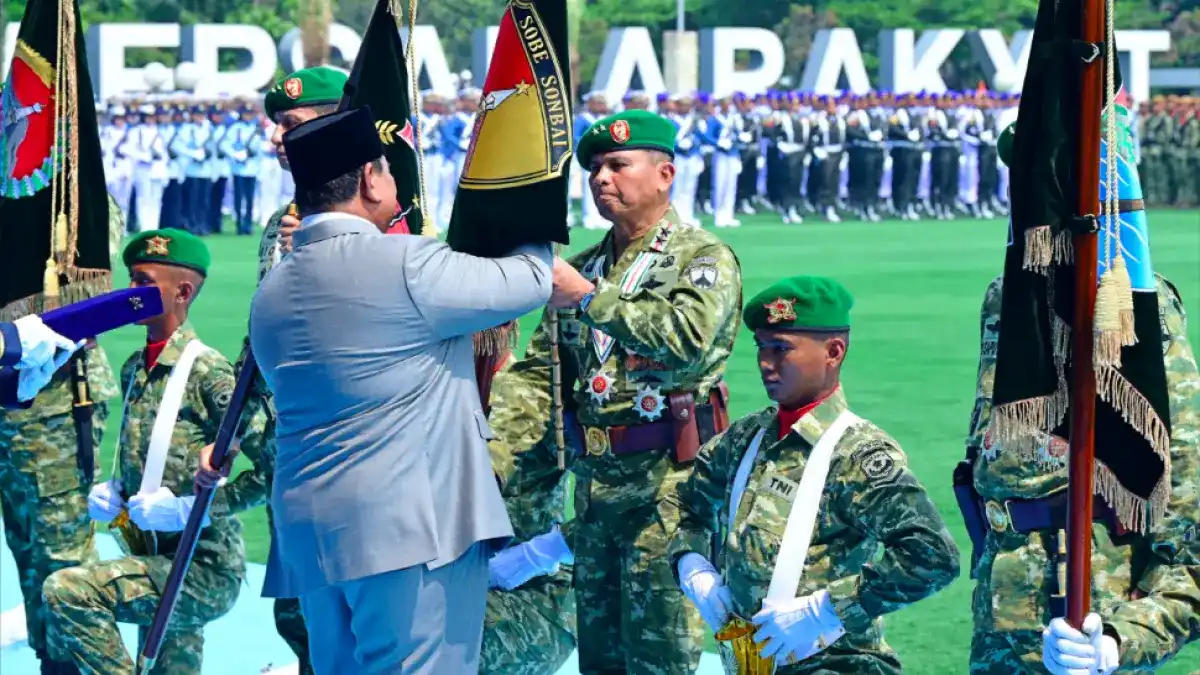 Prabowo Resmikan Enam Kodam Baru dan 30 Brigade Infanteri di Jakarta