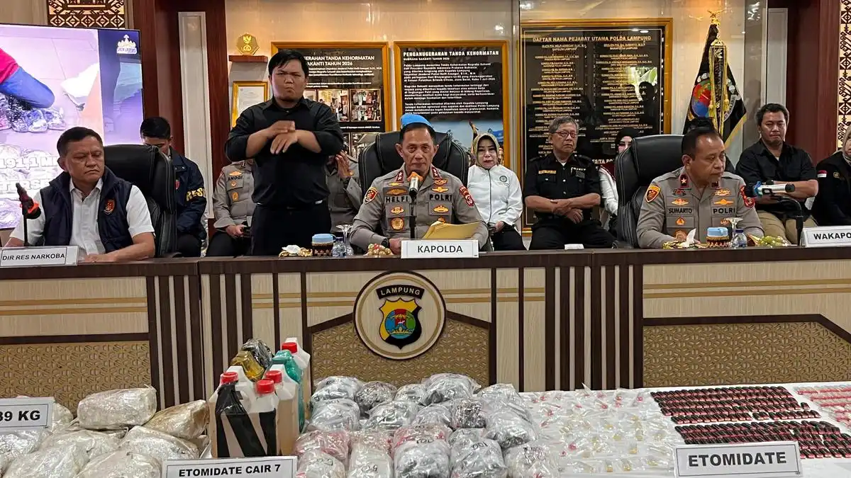 Polda Lampung Ungkap 89 Kilogram Sabu di Bakauheni, Diduga Disiapkan untuk Tahun Baru 2027