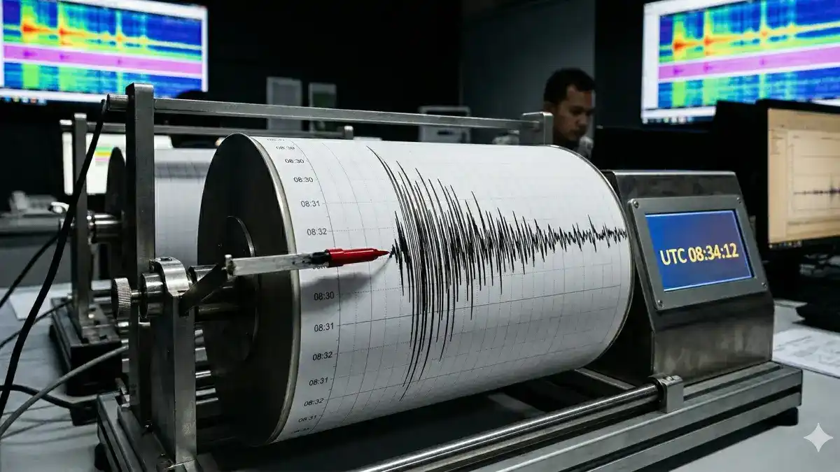 Lima Gempa Tektonik Jauh Terekam di Gunung Kelud, Suhu Danau Kawah Menurun Lima Gempa Tektonik Jauh Terekam di Gunung Kelud, Suhu Danau Kawah Menurun