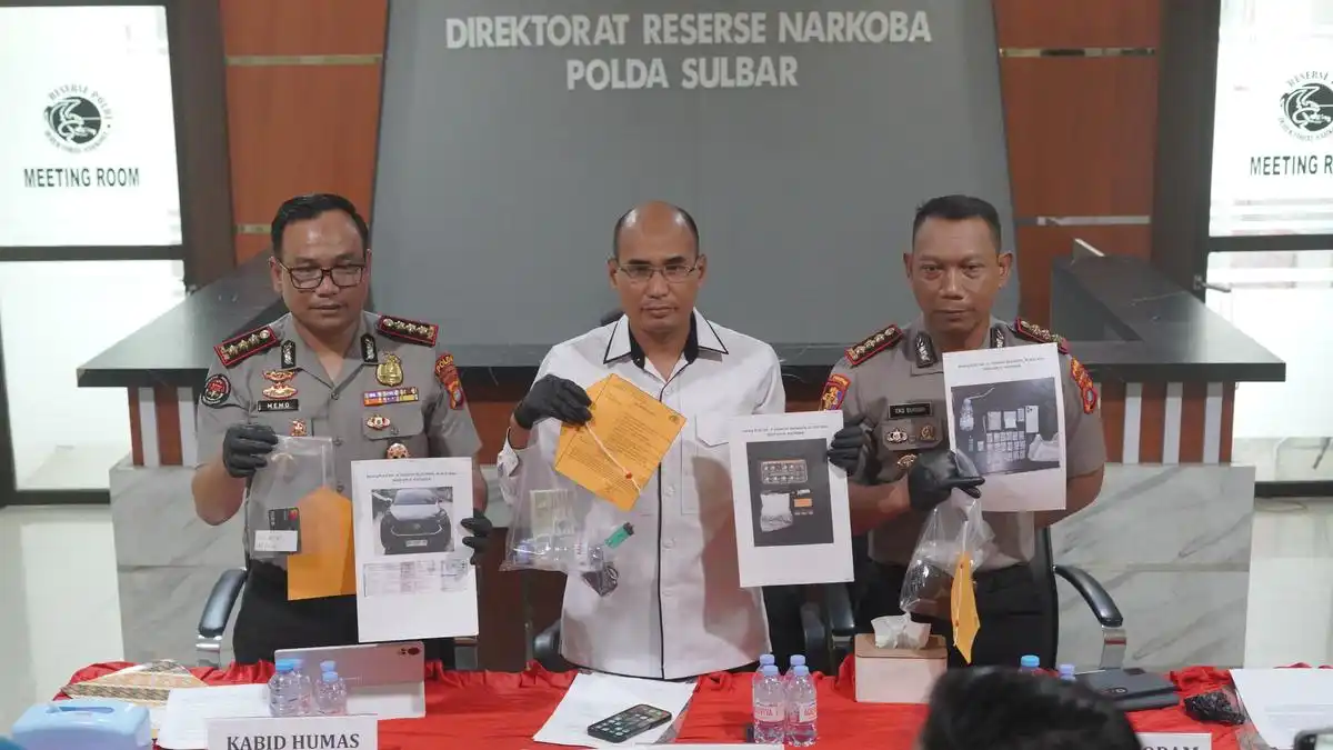 Tiga Tersangka Kasus Sabu di Sulbar Ditangkap, Polisi Ungkap Peran Anggota Polri dan Pejabat Pemprov