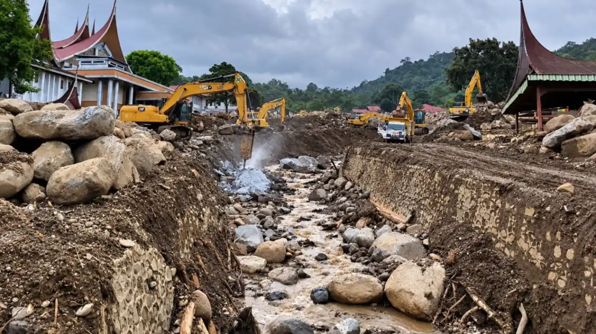 Kementerian PU Siapkan Dua Sabo Dam dan Tiga Sistem Peringatan Dini di Solok