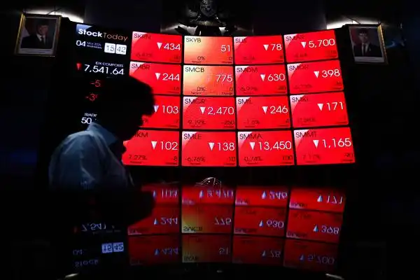 IHSG Terkoreksi Tajam, Mayoritas Saham Berakhir di Zona Merah