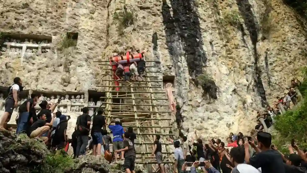 Api Karhutla Menjalar ke Liang Batu Pemakaman Tradisional di Toraja Utara Api Karhutla Menjalar ke Liang Batu Pemakaman Tradisional di Toraja Utara